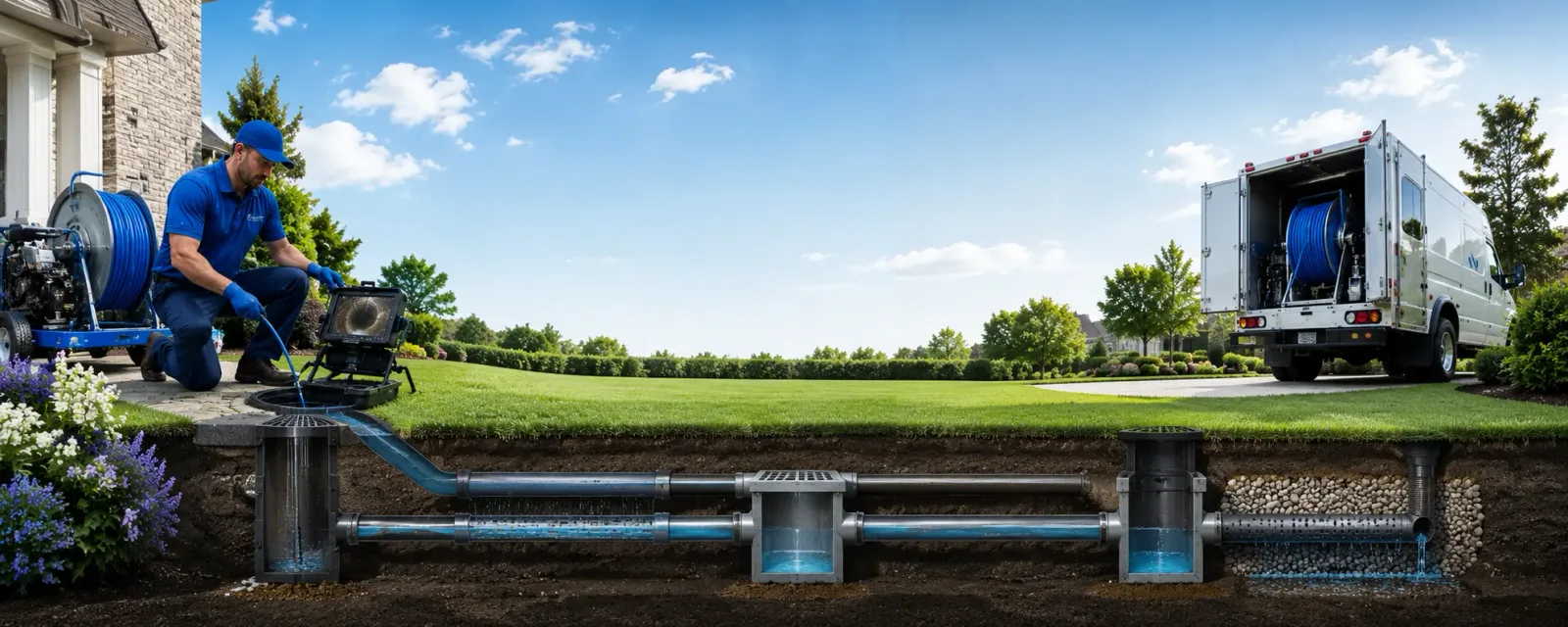 Outdoor drain cleaning information for Godley, TX